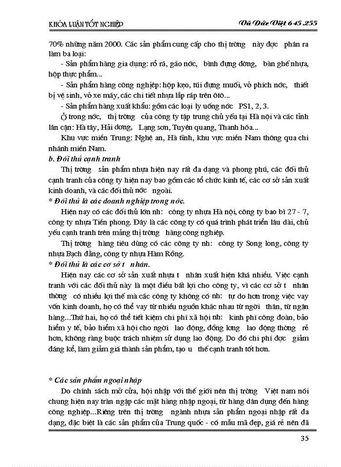 image for page Một số Giải pháp nhằm tăng cường hoạt động Tiêu thụ Sản phẩm tại Công ty nhựa cao cấp Hàng không