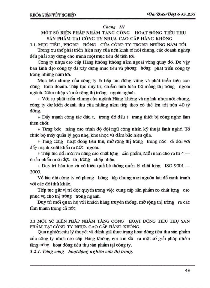 image for page Một số Giải pháp nhằm tăng cường hoạt động Tiêu thụ Sản phẩm tại Công ty nhựa cao cấp Hàng không