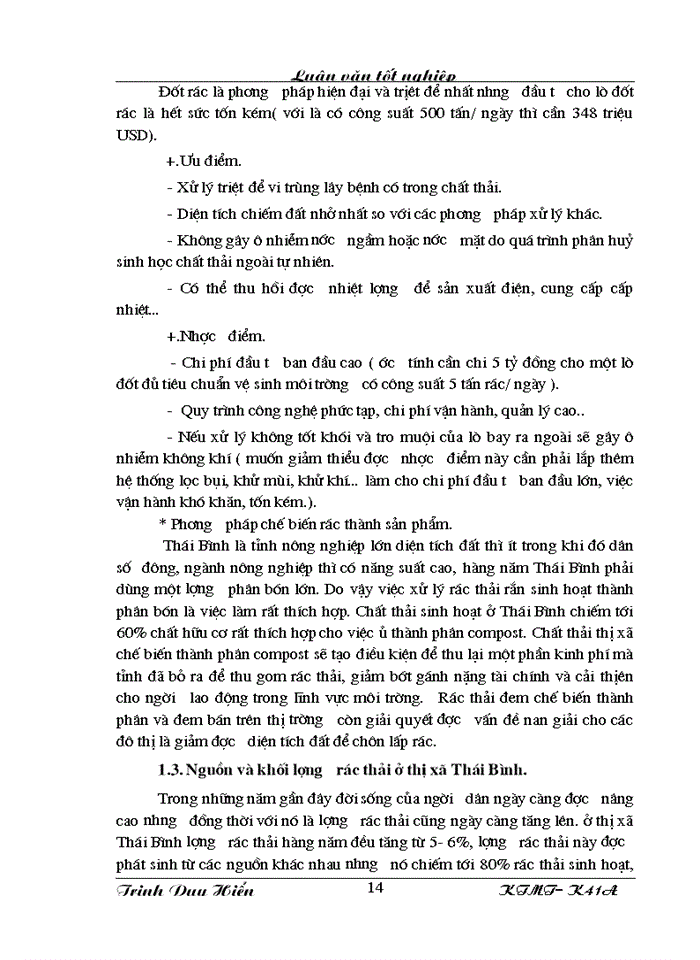 image for page Bước đầu nghiên cứu mô hình thu gom vận chuyển và quản lý chất thải rắn sinh hoạt của Công ty Thị Chính thị xã Thái Bình