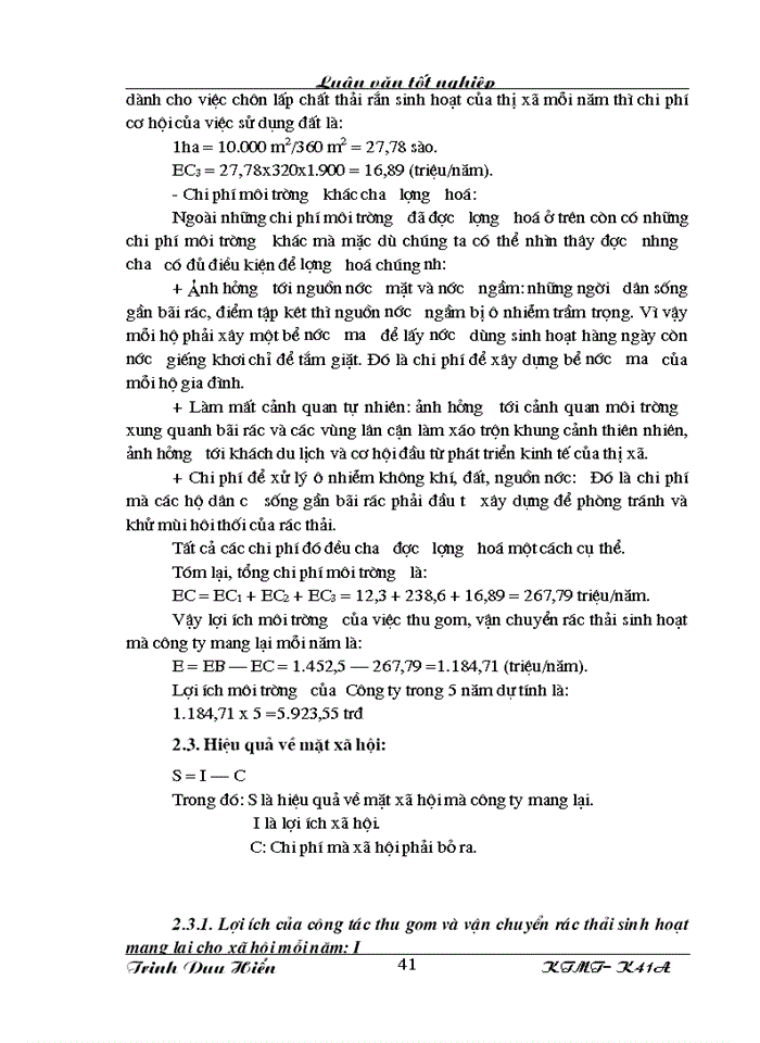 image for page Bước đầu nghiên cứu mô hình thu gom vận chuyển và quản lý chất thải rắn sinh hoạt của Công ty Thị Chính thị xã Thái Bình