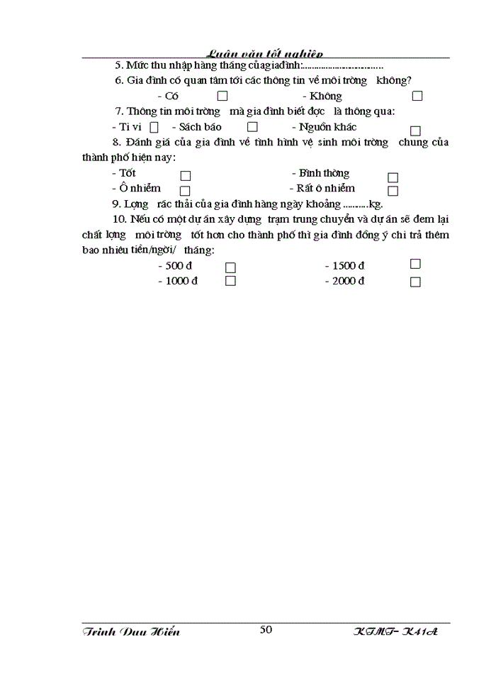 image for page Bước đầu nghiên cứu mô hình thu gom vận chuyển và quản lý chất thải rắn sinh hoạt của Công ty Thị Chính thị xã Thái Bình