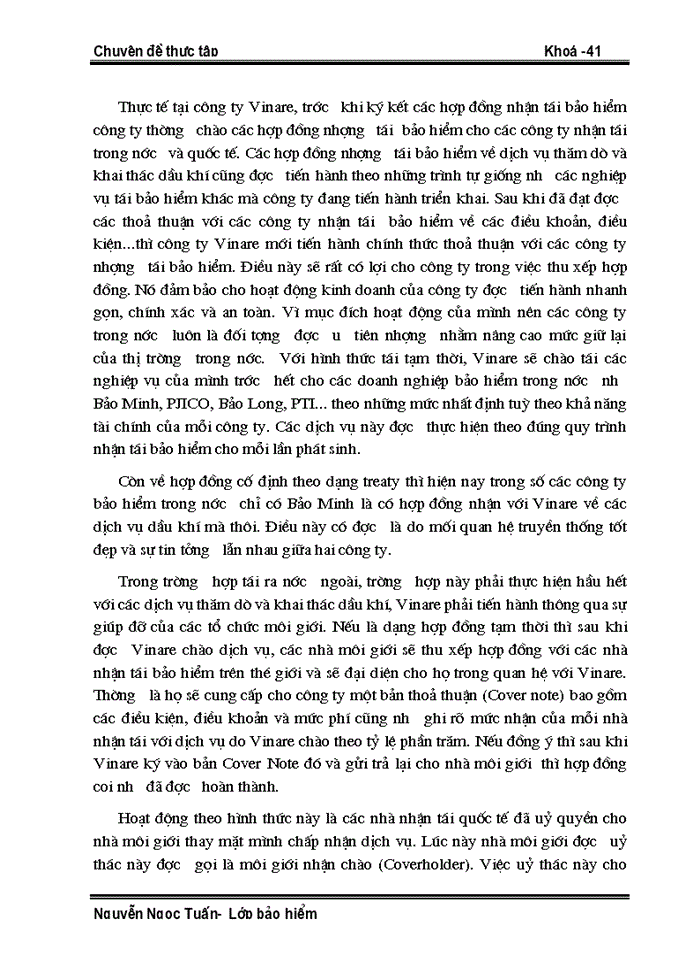 image for page Hoạt động tái Bảo hiểm thăm dò và khai thác Dầu khí tại Công ty trong giai đoạn 1998 - 2002