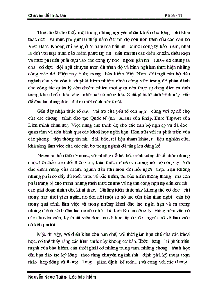 image for page Hoạt động tái Bảo hiểm thăm dò và khai thác Dầu khí tại Công ty trong giai đoạn 1998 - 2002