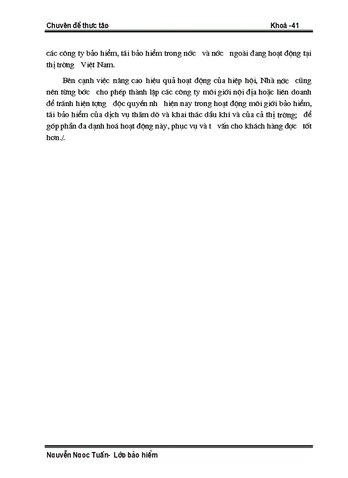 image for page Hoạt động tái Bảo hiểm thăm dò và khai thác Dầu khí tại Công ty trong giai đoạn 1998 - 2002