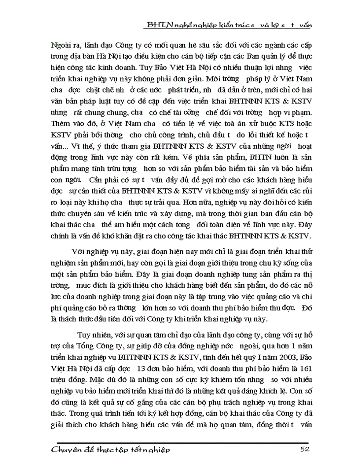 image for page Bảo hiểm trách nhiệm nghề nghiệp cho kiến trúc sư và kỹ sư tư vấn tại Công ty Bảo hiểm Hà Nội - Thực trạng và Giải pháp