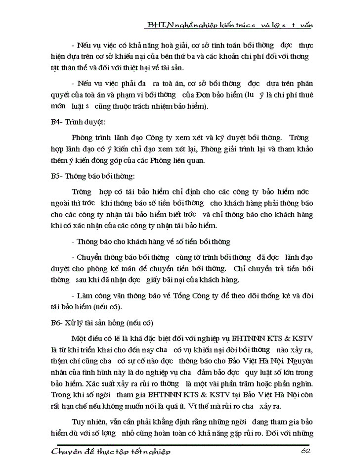 image for page Bảo hiểm trách nhiệm nghề nghiệp cho kiến trúc sư và kỹ sư tư vấn tại Công ty Bảo hiểm Hà Nội - Thực trạng và Giải pháp