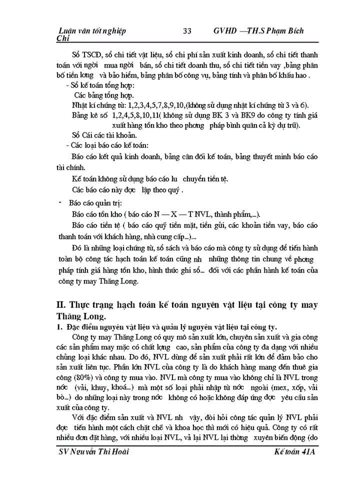 image for page Hoàn thiện công tác Kế toán Nguyên vật liệu tại Công ty may Thăng Long