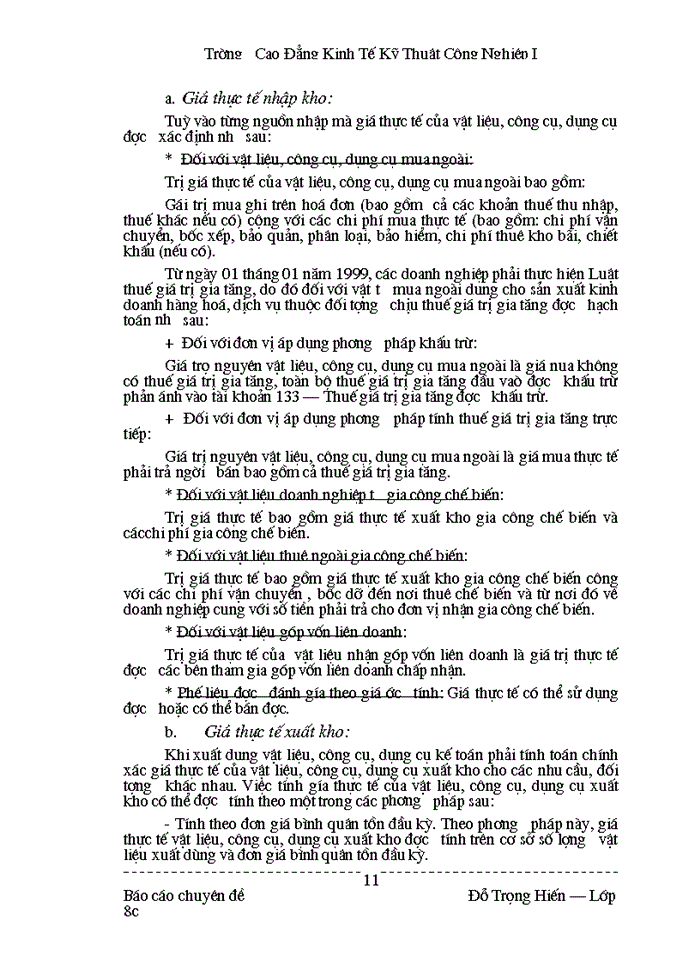 image for page Công tác tổ chức Kế toán Nguyên vật liệu Công cụ dụng cụ tại Công ty Thương mại và Dịch Vụ Nhựa thuộc Tổng Công ty Nhựa Việt Nam