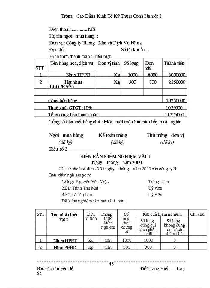 image for page Công tác tổ chức Kế toán Nguyên vật liệu Công cụ dụng cụ tại Công ty Thương mại và Dịch Vụ Nhựa thuộc Tổng Công ty Nhựa Việt Nam