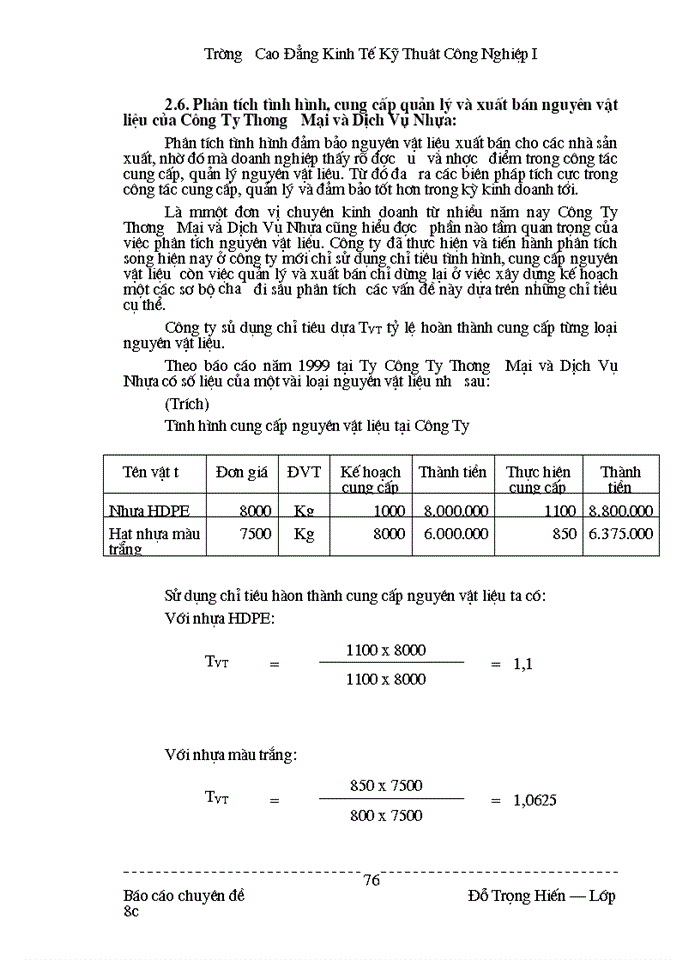 image for page Công tác tổ chức Kế toán Nguyên vật liệu Công cụ dụng cụ tại Công ty Thương mại và Dịch Vụ Nhựa thuộc Tổng Công ty Nhựa Việt Nam