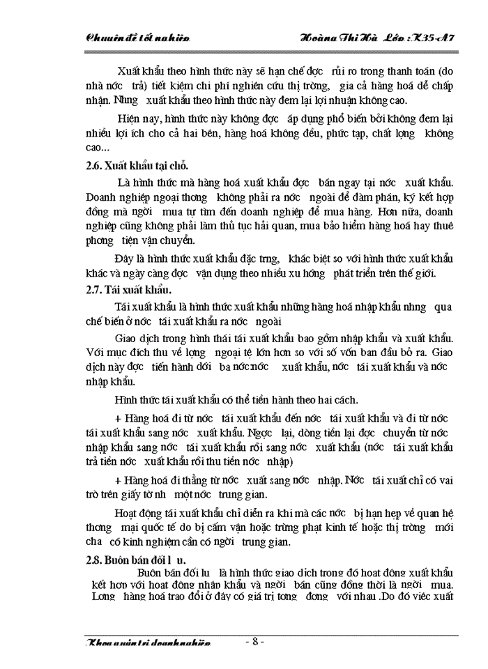 image for page Một số Giải pháp nhằm thúc đẩy hoạt động Xuất khẩu hàng may mặc ở Công ty may Thăng Long làm chuyên đề tốt nghiệp của mình
