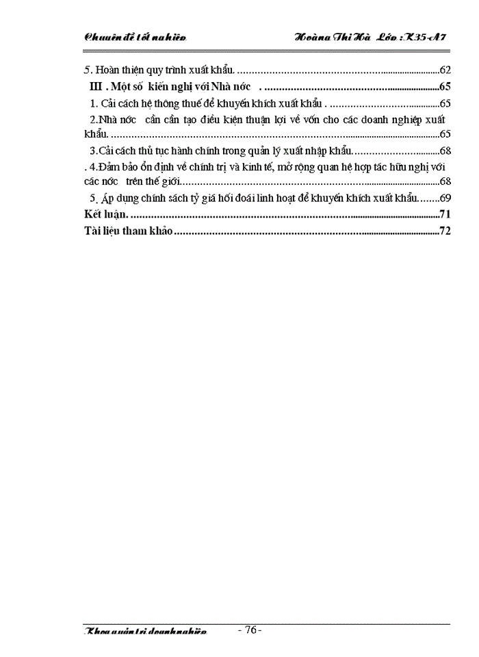 image for page Một số Giải pháp nhằm thúc đẩy hoạt động Xuất khẩu hàng may mặc ở Công ty may Thăng Long làm chuyên đề tốt nghiệp của mình