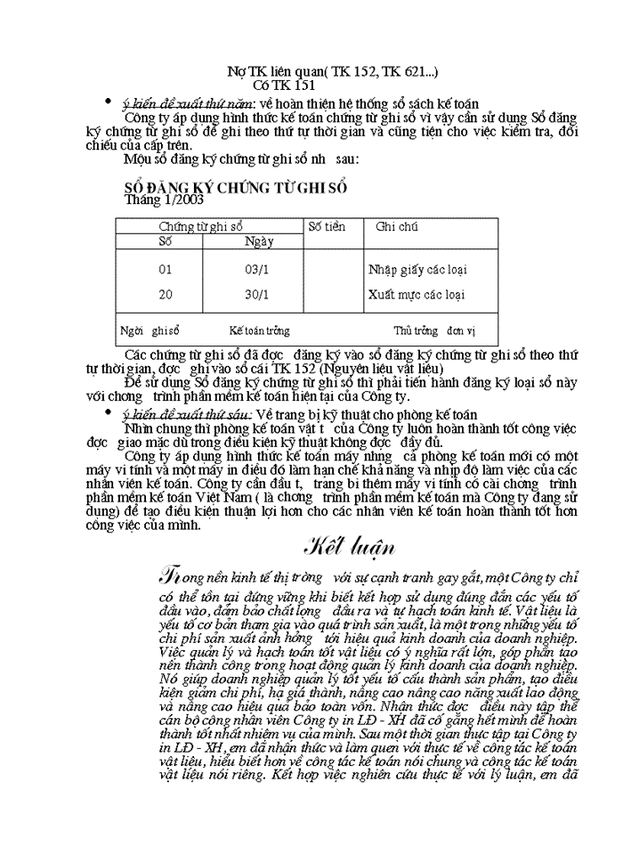 image for page Tổ chức công tác Kế toán Nguyên vật liệu tại Công ty in Lao động Xã hội