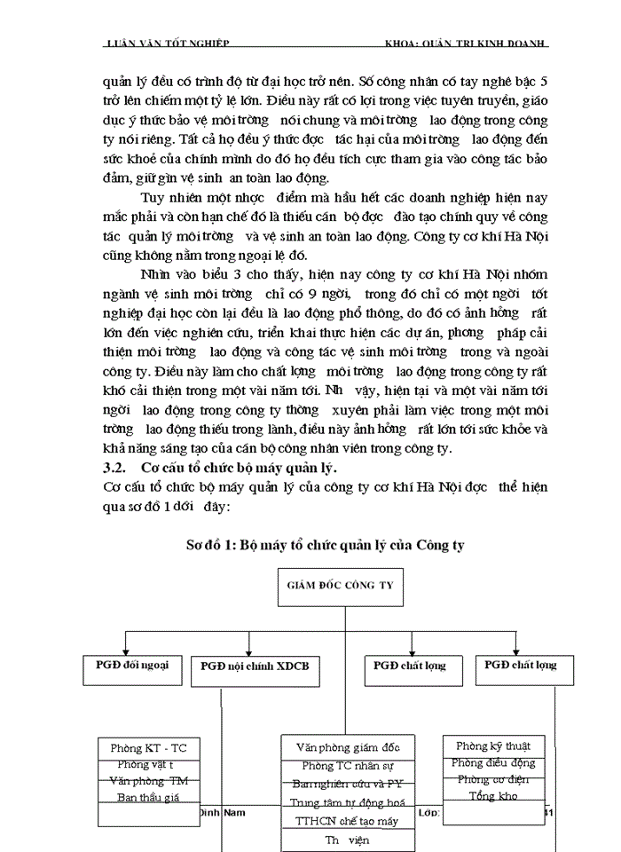 image for page Thực trạng công tác đảm bảo an toàn vệ sinh lao động tại Công ty cơ khí Hà Nội