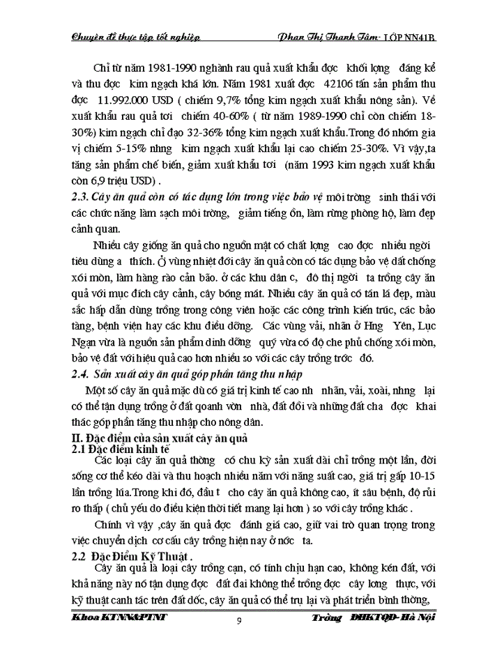 image for page Thực trạng và Giải pháp phát triển sản xuất cây ăn quả ở ngoại thành Hà Nội