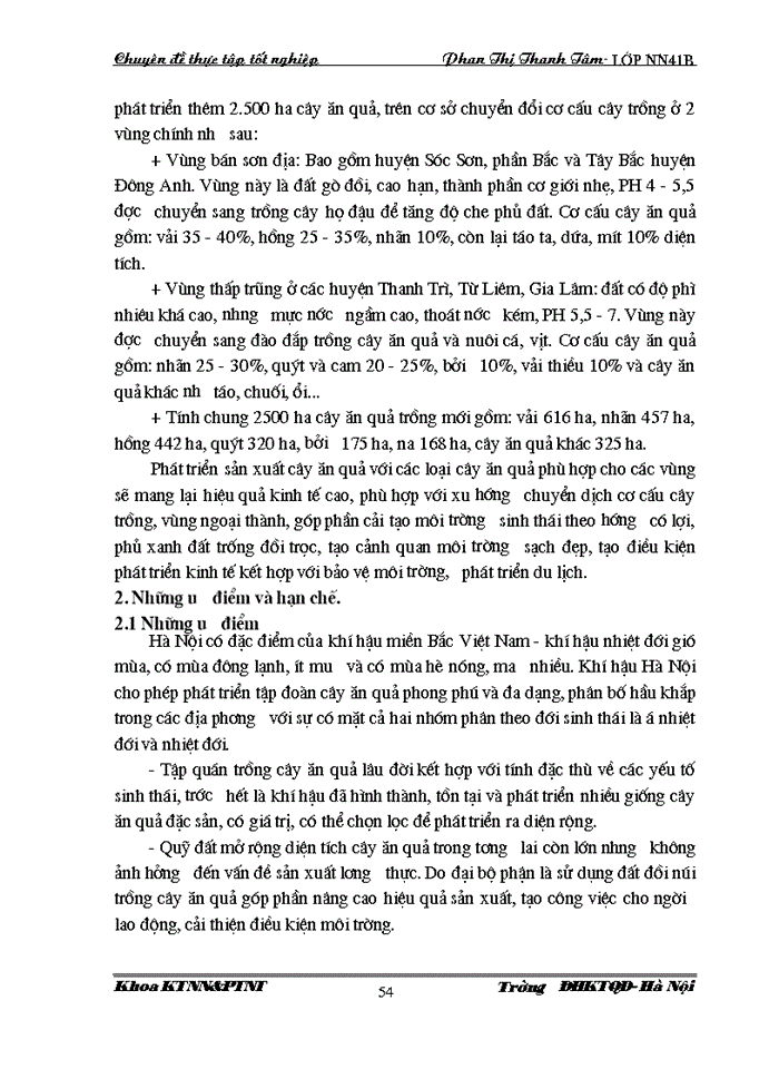 image for page Thực trạng và Giải pháp phát triển sản xuất cây ăn quả ở ngoại thành Hà Nội