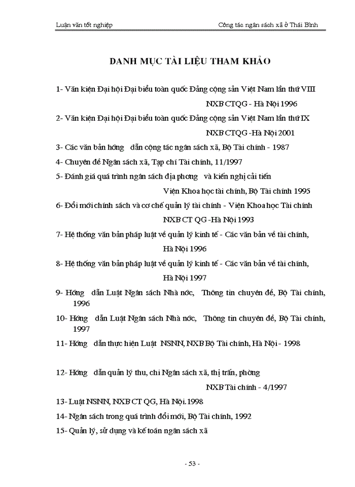 image for page Quản lý ngân sách trên địa bàn tỉnh ở Thái Bình - Thực trạng và Giải pháp