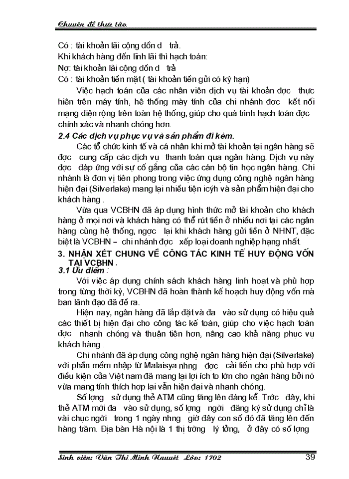 image for page Giải pháp nâng cao hiệu quả hoạt động Kế toán huy động vốn tại Ngân hàng Ngoại thương Hà Nội