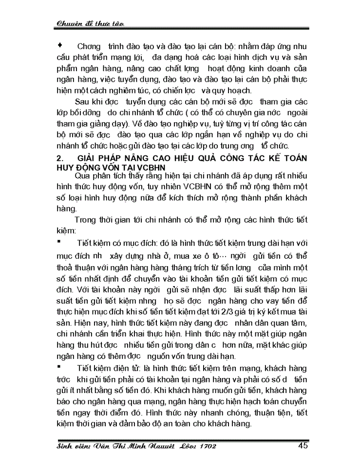 image for page Giải pháp nâng cao hiệu quả hoạt động Kế toán huy động vốn tại Ngân hàng Ngoại thương Hà Nội
