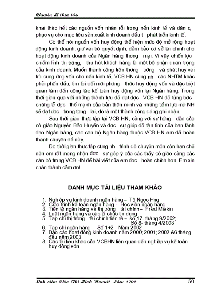 image for page Giải pháp nâng cao hiệu quả hoạt động Kế toán huy động vốn tại Ngân hàng Ngoại thương Hà Nội