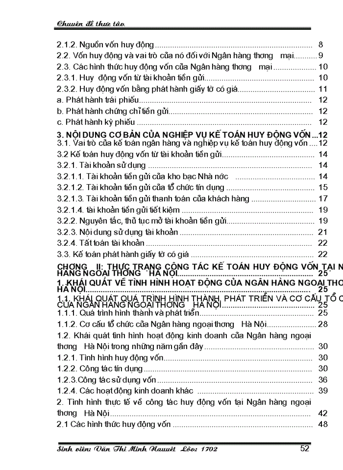 image for page Giải pháp nâng cao hiệu quả hoạt động Kế toán huy động vốn tại Ngân hàng Ngoại thương Hà Nội