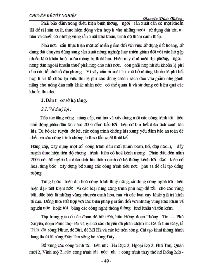 image for page Phương hướng và Giải pháp chuyển dịch cơ cấu nông nghiệp tỉnh Hà Tây trong thời gian tới