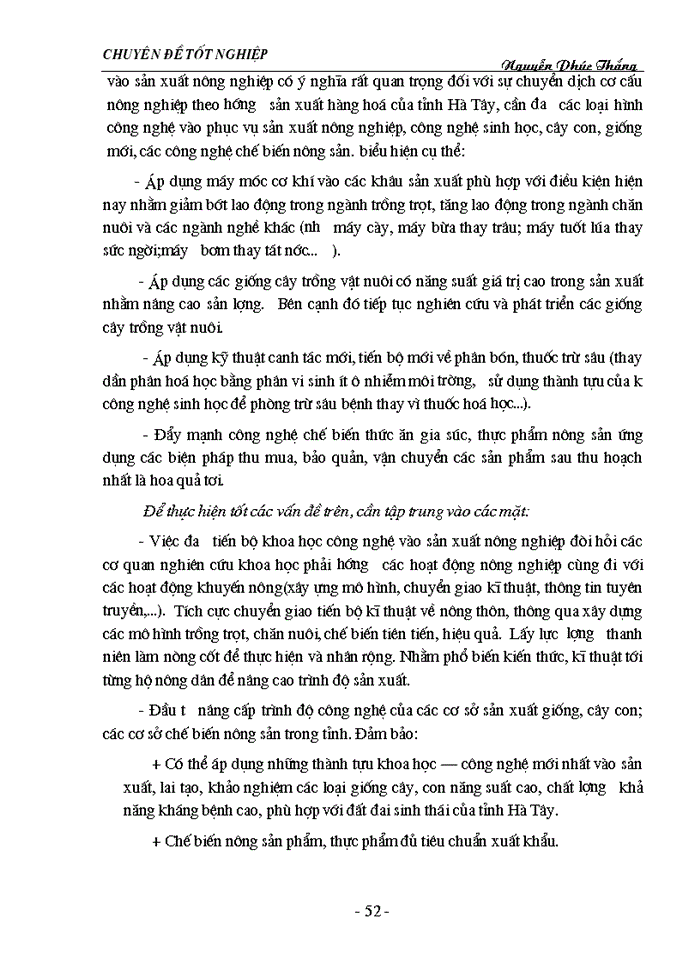 image for page Phương hướng và Giải pháp chuyển dịch cơ cấu nông nghiệp tỉnh Hà Tây trong thời gian tới