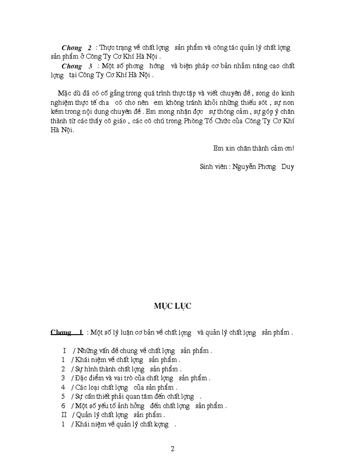 image for page Một số phương hướng và biện pháp cơ bản nhằm nâng cao chất lượng sản phẩm tại Công ty Cơ Khí Hà Nội hameco