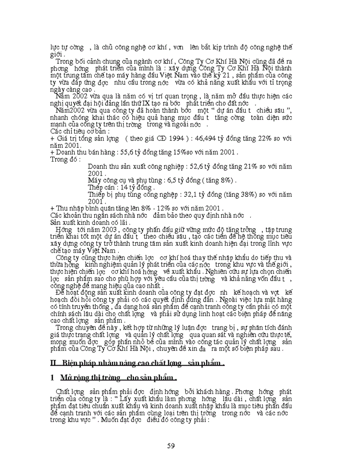 image for page Một số phương hướng và biện pháp cơ bản nhằm nâng cao chất lượng sản phẩm tại Công ty Cơ Khí Hà Nội hameco