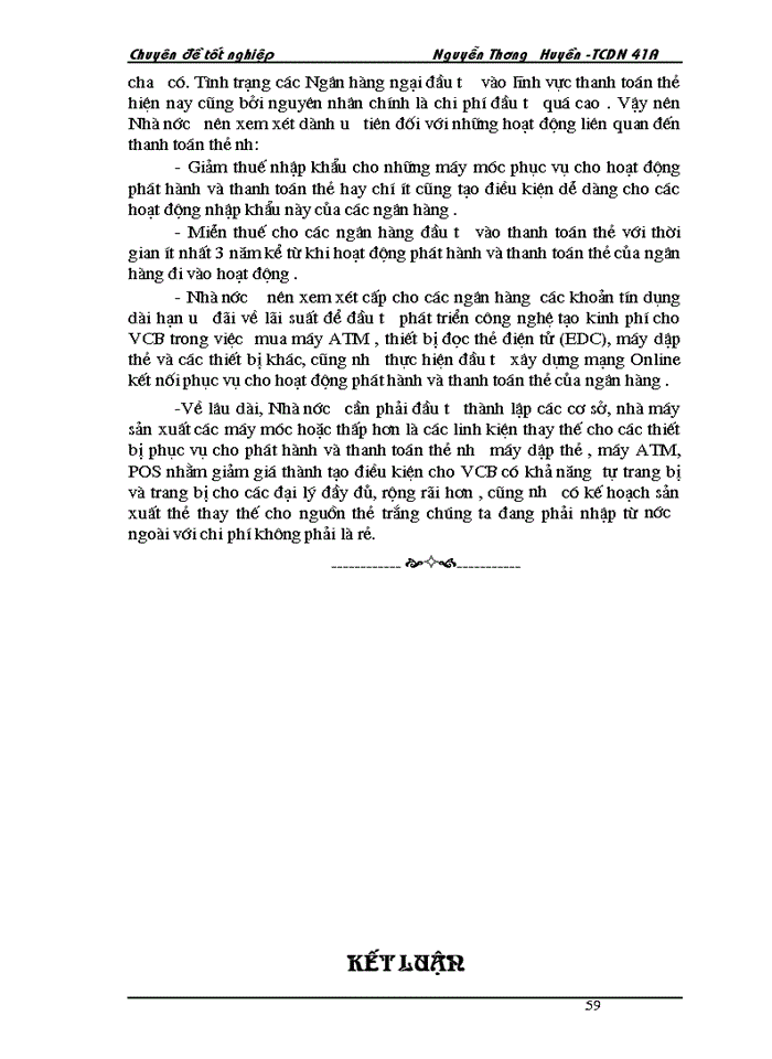 image for page Giải pháp phát triển thị trường Kinh doanh thẻ tín dụng của Ngân hàng Ngoại Thương Việt Nam