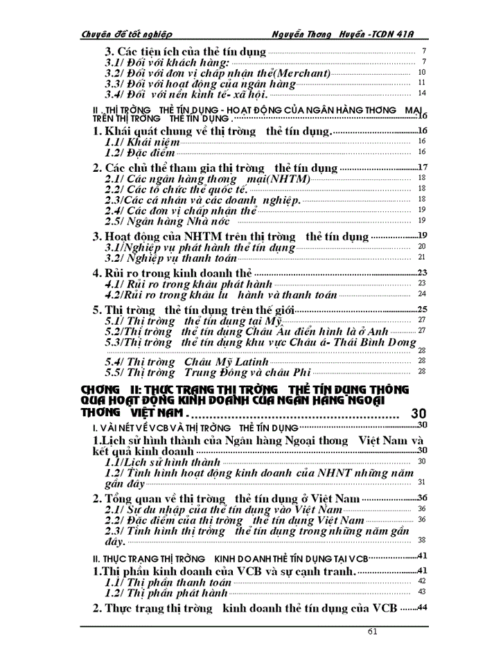 image for page Giải pháp phát triển thị trường Kinh doanh thẻ tín dụng của Ngân hàng Ngoại Thương Việt Nam