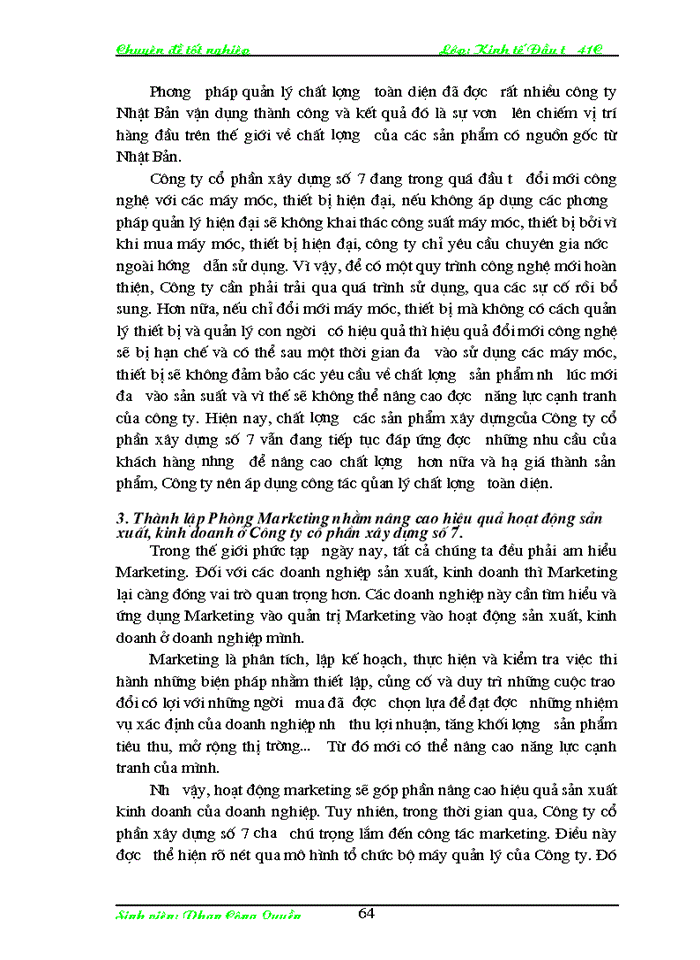 image for page Đầu tư nhằm nâng cao năng lực cạnh tranh của Công ty cổ phần Xây dựng số 7