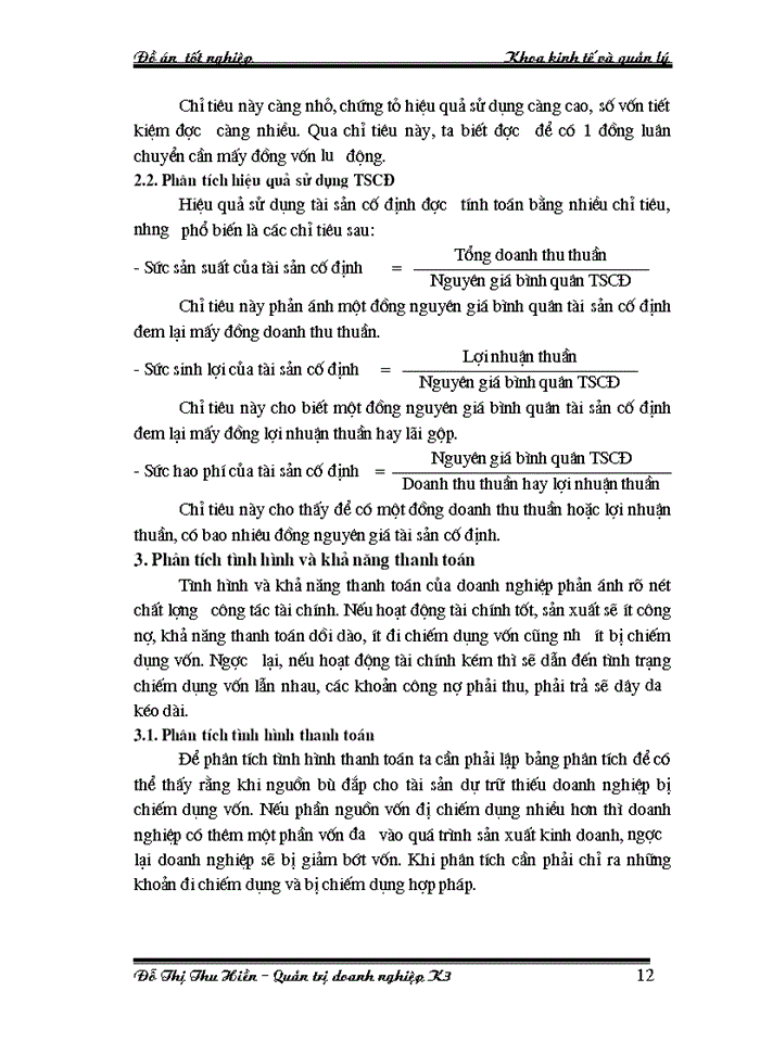 image for page Phân tích tình hình tài chính của Công ty Xây dựng số 2