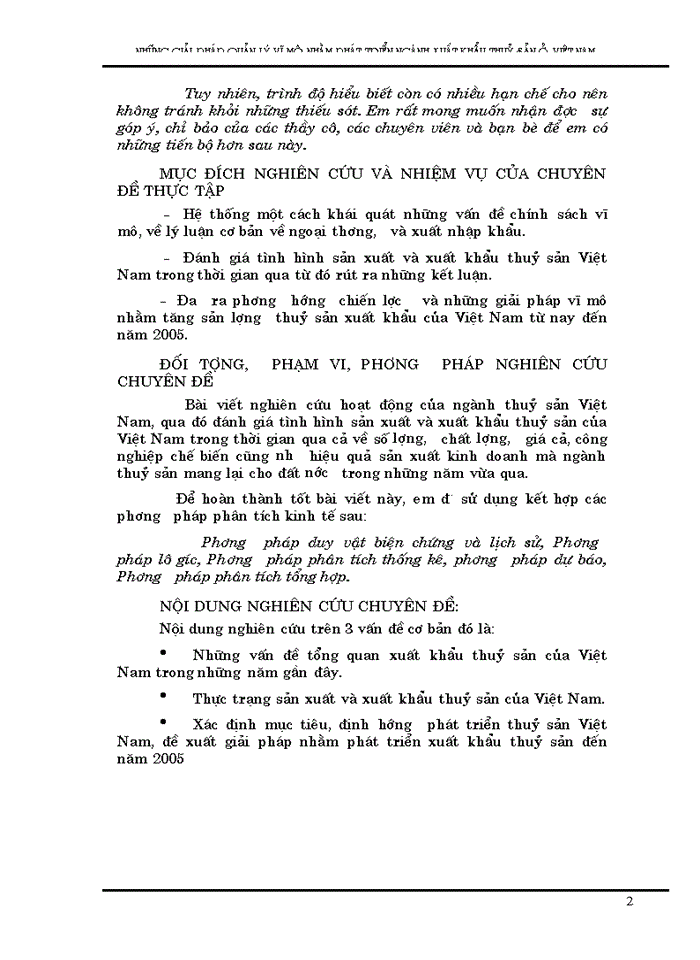 image for page Những Giải pháp quản lý vĩ mô nhằm phát triển Xuất khẩu thuỷ sản Việt Nam đến năm 2005