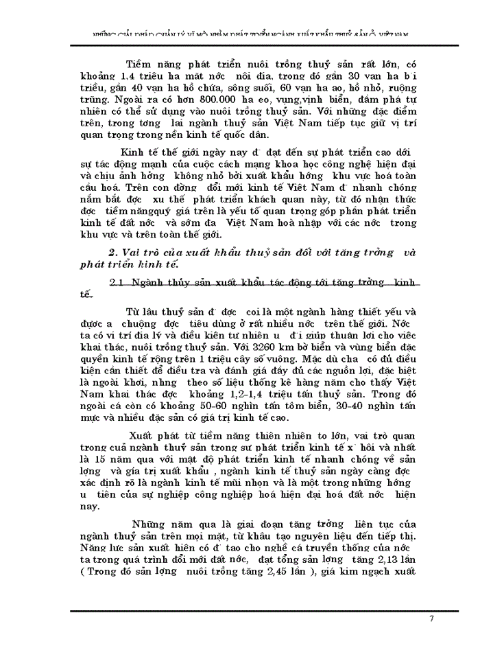 image for page Những Giải pháp quản lý vĩ mô nhằm phát triển Xuất khẩu thuỷ sản Việt Nam đến năm 2005