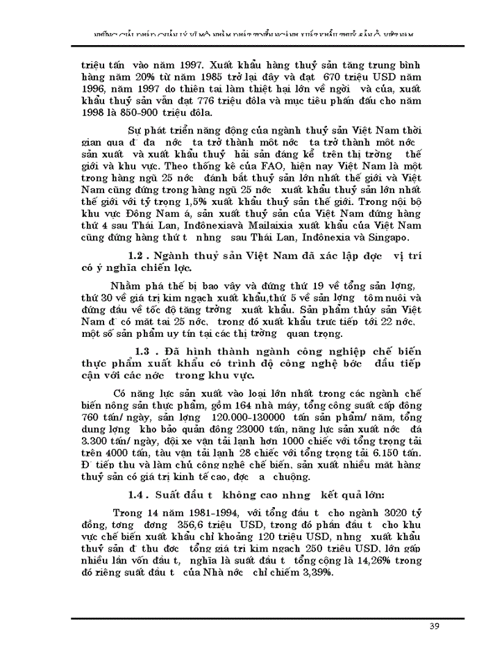 image for page Những Giải pháp quản lý vĩ mô nhằm phát triển Xuất khẩu thuỷ sản Việt Nam đến năm 2005