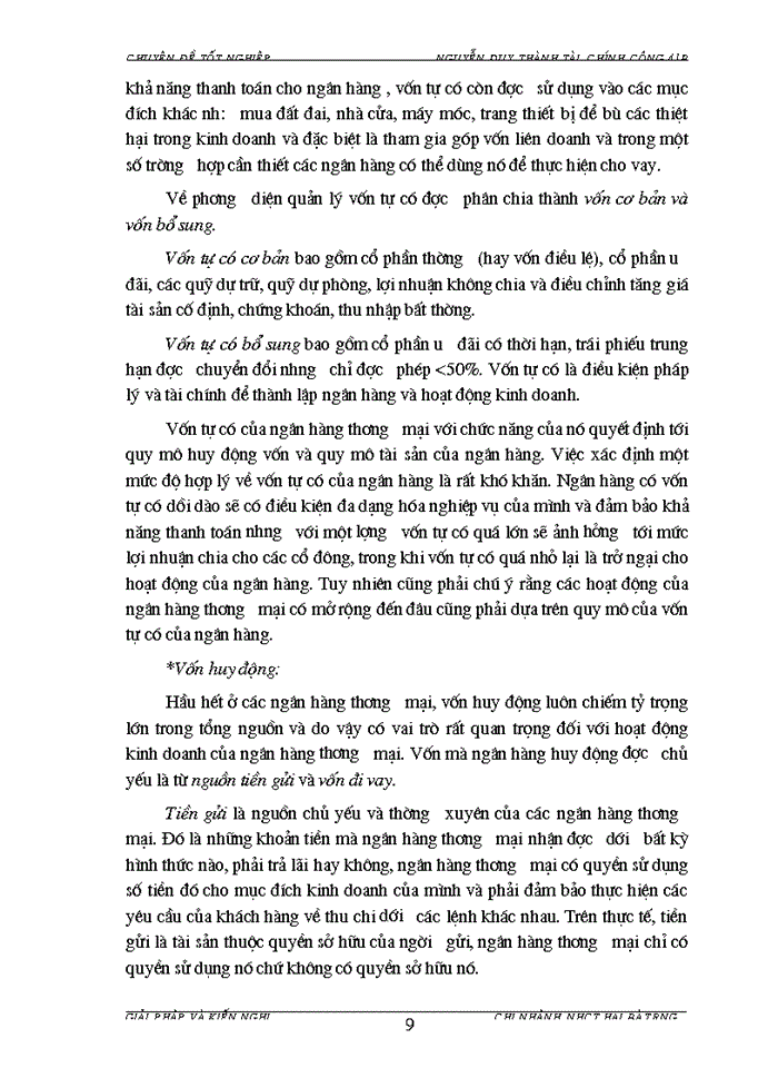 image for page Giải pháp tăng cường và nâng cao hiệu quả công tác huy động tiền gửi dân cư tại Chi nhánh Ngân hàng Công thương Hai Bà Trưng