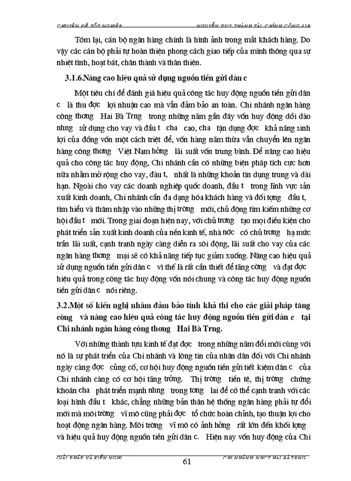 image for page Giải pháp tăng cường và nâng cao hiệu quả công tác huy động tiền gửi dân cư tại Chi nhánh Ngân hàng Công thương Hai Bà Trưng