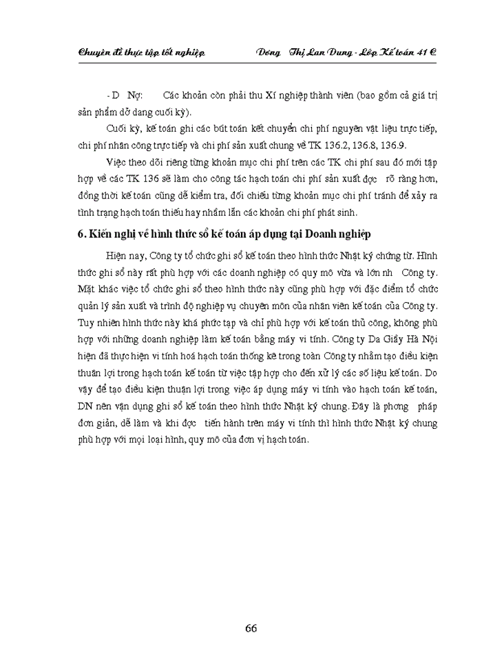image for page Hoàn thiện hạch toán hạch toán Chi phí sản xuất và tính Giá thành sản phẩm tại Công ty Da Giầy Hà Nội
