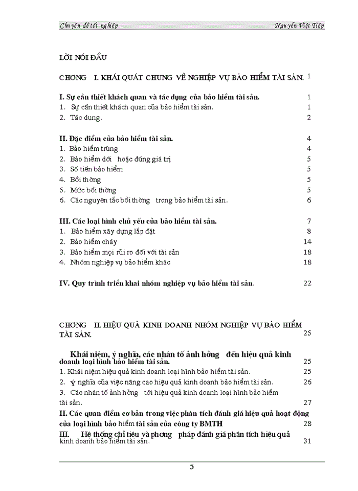 image for page Phân tích hiệu quả Kinh doanhloại hình Bảo hiểm tài sản tại Công ty Bảo Minh Thanh Hoá
