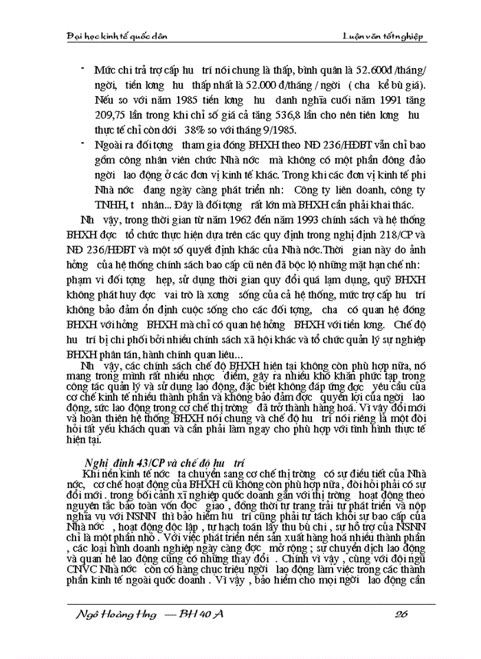 image for page Thực trạng và Giải pháp về chế độ Bảo hiểm Xã hội hưu trí tại Việt Nam