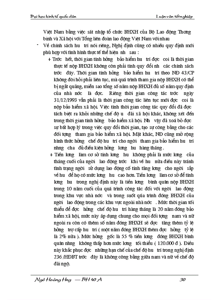 image for page Thực trạng và Giải pháp về chế độ Bảo hiểm Xã hội hưu trí tại Việt Nam