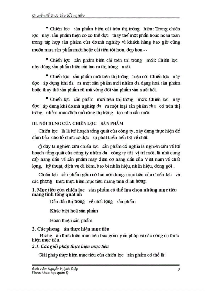 image for page Hoàn thiện Xây dựng chiến lược sản phẩm của Công ty Trách nhiệm Hữu hạn chế tạo máy Điện Việt Nam Hungari