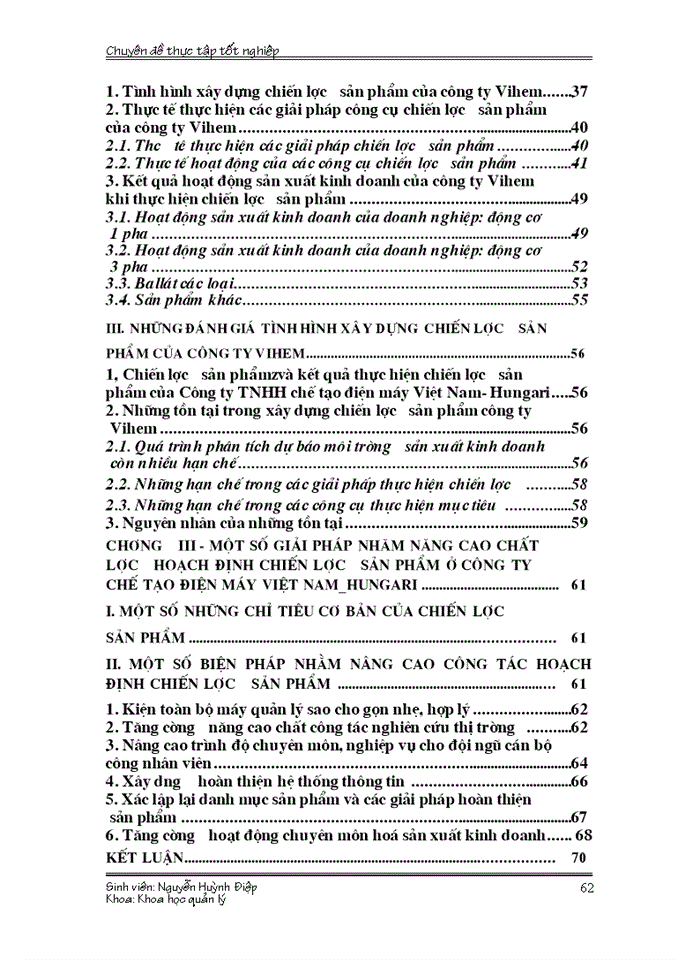 image for page Hoàn thiện Xây dựng chiến lược sản phẩm của Công ty Trách nhiệm Hữu hạn chế tạo máy Điện Việt Nam Hungari