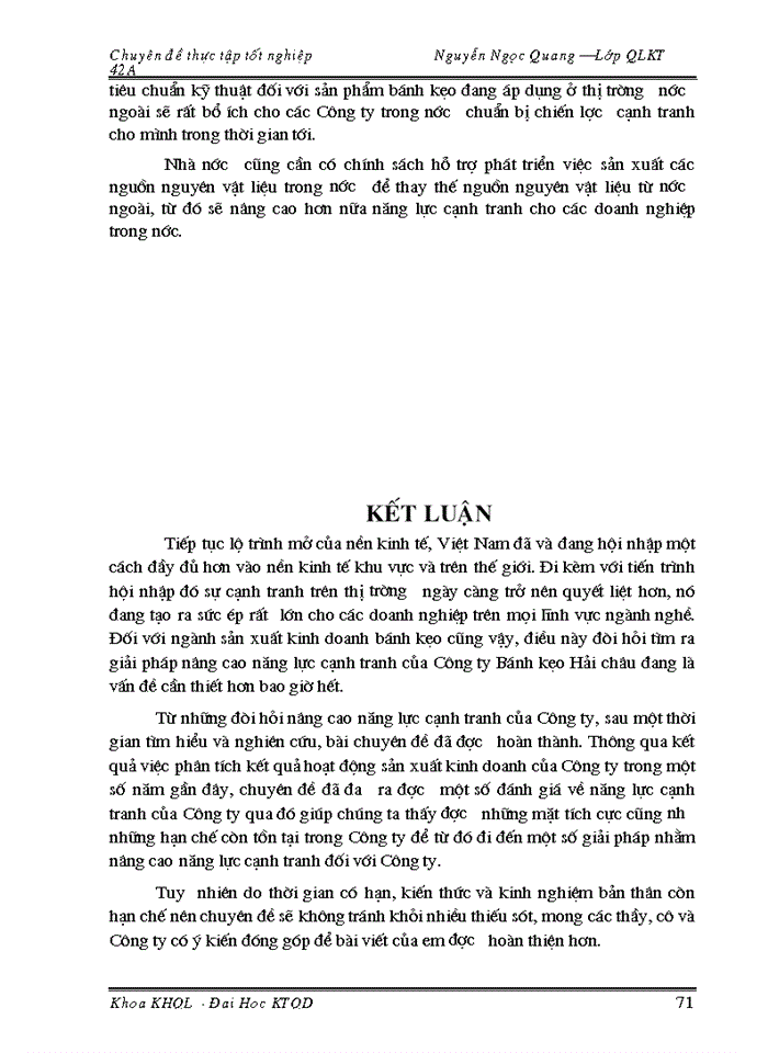 image for page Một số Giải pháp nhằm nâng cao năng lực cạnh tranh sản phẩm bánh kẹo của Công ty bánh kẹo Hải Châu trên thị trường nội địa