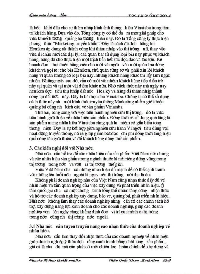 image for page Marketing với việc quảng bá thương hiệu Vinataba trên thị trường thế giới