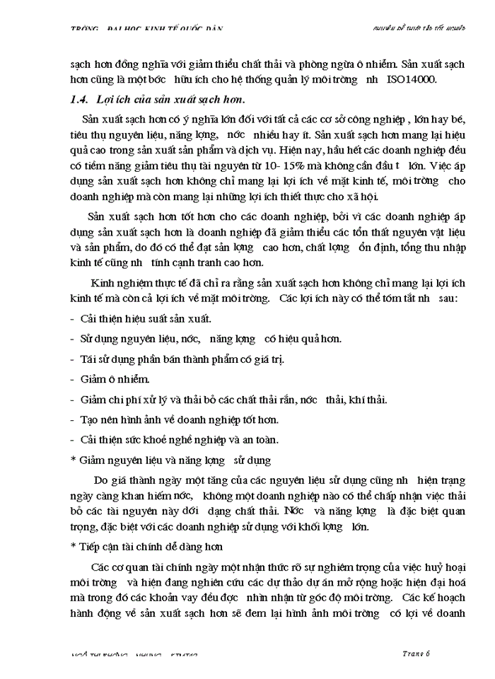 image for page Nghiên cứu áp dụng mô hình sản xuất sạch hơn cho việc giảm thiểu chất thải tại phân xưởng Nhuộm Công ty Dệt 8 3