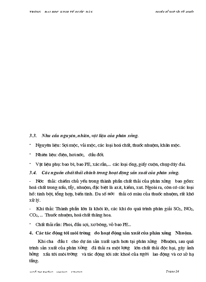 image for page Nghiên cứu áp dụng mô hình sản xuất sạch hơn cho việc giảm thiểu chất thải tại phân xưởng Nhuộm Công ty Dệt 8 3