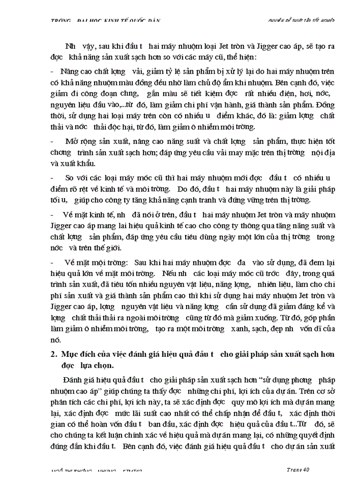 image for page Nghiên cứu áp dụng mô hình sản xuất sạch hơn cho việc giảm thiểu chất thải tại phân xưởng Nhuộm Công ty Dệt 8 3