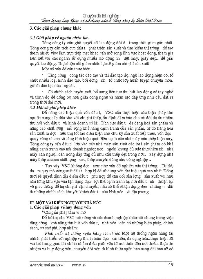 image for page Thực trạng huy động và sử dụng vốn ở Tổng Công ty Thép Việt Nam